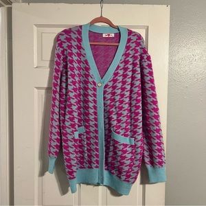 Bright spring colorful cardigan BuddyLove Twiggy Passionfruit Blue Purple
